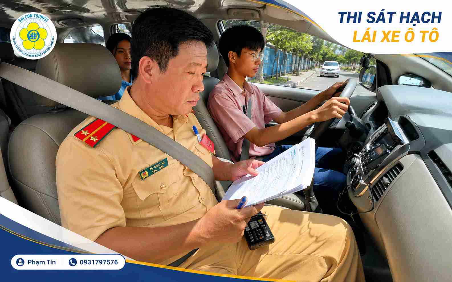 bai thi duong truong trong sat hach lai xe