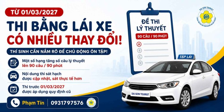 thi bang lai xe co nhieu thay doi